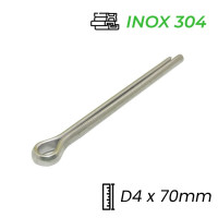 Chốt Chẻ Inox 304 (Chốt Bi) GB91 D4x70mm