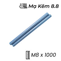 Ty Ren Thép Mạ Kẽm 8.8 M8x1000