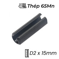 Chốt Ống DIN1481 Thép 65Mn Đen D2x15mm