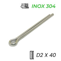 Chốt Chẻ Inox 304 (Chốt Bi) GB91 D2x40mm