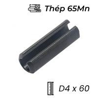 Chốt Ống DIN1481 Thép 65Mn Đen D4x60mm