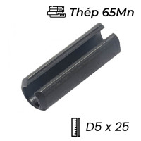 Chốt Ống DIN1481 Thép 65Mn Đen D5x25mm
