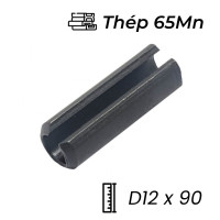 Chốt Ống DIN1481 Thép 65Mn Đen D12x90mm