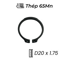 Phe Gài Trục Thép 65Mn DIN471 D20x1.75