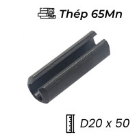 Chốt Ống DIN1481 Thép 65Mn Đen D20x50mm