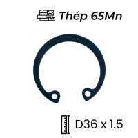 Phe Gài Lỗ Thép 65Mn DIN472 D36x1.5
