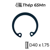 Phe Gài Lỗ Thép 65Mn DIN472 D40x1.75