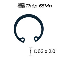 Phe Gài Lỗ Thép 65Mn DIN472 D63x2.0