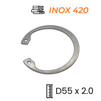 Phe Gài Lỗ Inox 420 DIN472 D55x2.0