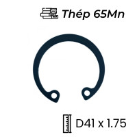 Phe Gài Lỗ Thép 65Mn DIN472 D41x1.75