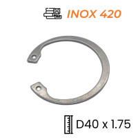 Phe Gài Lỗ Inox 420 DIN472 D40x1.75