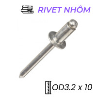 Rivet Nhôm OD3.2x10mm (995-1000 Cái)