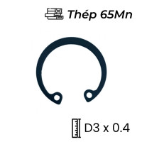 Phe Gài Trục Thép 65Mn DIN471 D3x0.4
