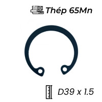 Phe Gài Lỗ Thép 65Mn DIN472 D39x1.5