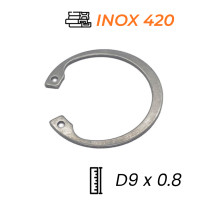 Phe Gài Lỗ Inox 420 DIN472 D9x0.8