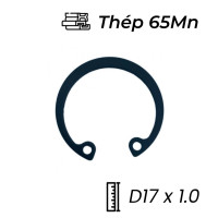 Phe Gài Lỗ Thép 65Mn DIN472 D17x1.0