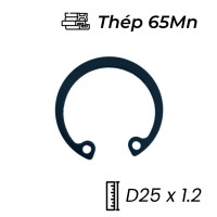 Phe Gài Lỗ Thép 65Mn DIN472 D25x1.2