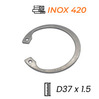 Phe Gài Lỗ Inox 420 DIN472 D37x1.5