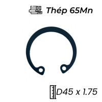 Phe Gài Lỗ Thép 65Mn DIN472 D45x1.75