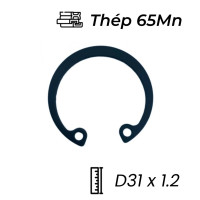 Phe Gài Lỗ Thép 65Mn DIN472 D31x1.2