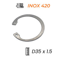 Phe Gài Lỗ Inox 420 DIN472 D35x1.5