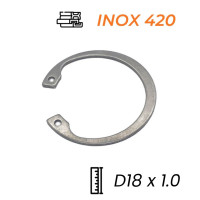 Phe Gài Lỗ Inox 420 DIN472 D18x1.0