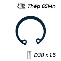 Phe Gài Lỗ Thép 65Mn DIN472 D38x1.5