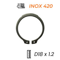 Phe Gài Trục Inox 420 DIN471 D18x1.2