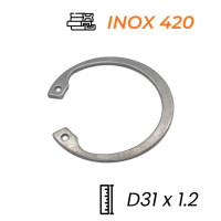 Phe Gài Lỗ Inox 420 DIN472 D31x1.2