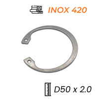 Phe Gài Lỗ Inox 420 DIN472 D50x2.0