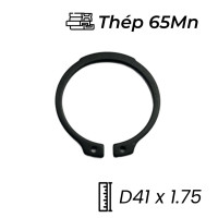 Phe Gài Trục Thép 65Mn DIN471 D41x1.75
