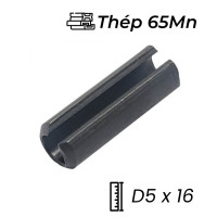 Chốt Ống DIN1481 Thép 65Mn Đen D5x16mm