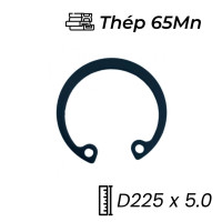Phe Gài Lỗ Thép 65Mn DIN472 D225x5.0