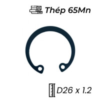Phe Gài Lỗ Thép 65Mn DIN472 D26x1.2