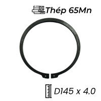 Phe Gài Trục Thép 65Mn DIN471 D145x4.0