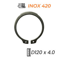 Phe Gài Trục Inox 420 DIN471 D120x4.0