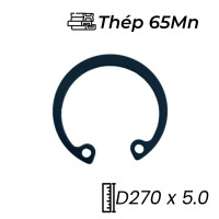 Phe Gài Lỗ Thép 65Mn DIN472 D270x5.0