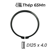 Phe Gài Trục Thép 65Mn DIN471 D125x4.0