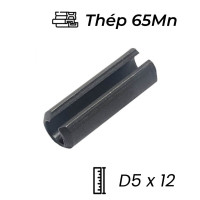 Chốt Ống DIN1481 Thép 65Mn Đen D5x12mm
