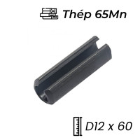 Chốt Ống DIN1481 Thép 65Mn Đen D12x60mm