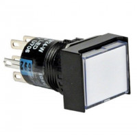 Nút Nhấn Giữ Vuông Đèn LED IDEC Phi 16 SPDT AL6Q-A14WC