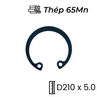 Phe Gài Lỗ Thép 65Mn DIN472 D210x5.0