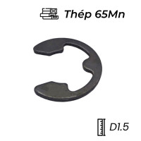 Phe Gài Trục Chữ E Thép DIN6799 D1.5 (10Cái/Bịch)