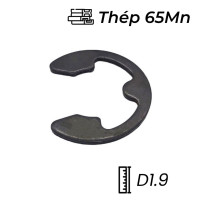 Phe Gài Trục Chữ E Thép DIN6799 D1.9 (10Cái/Bịch)
