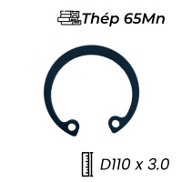 Phe Gài Lỗ Thép 65Mn DIN472 D110x3.0