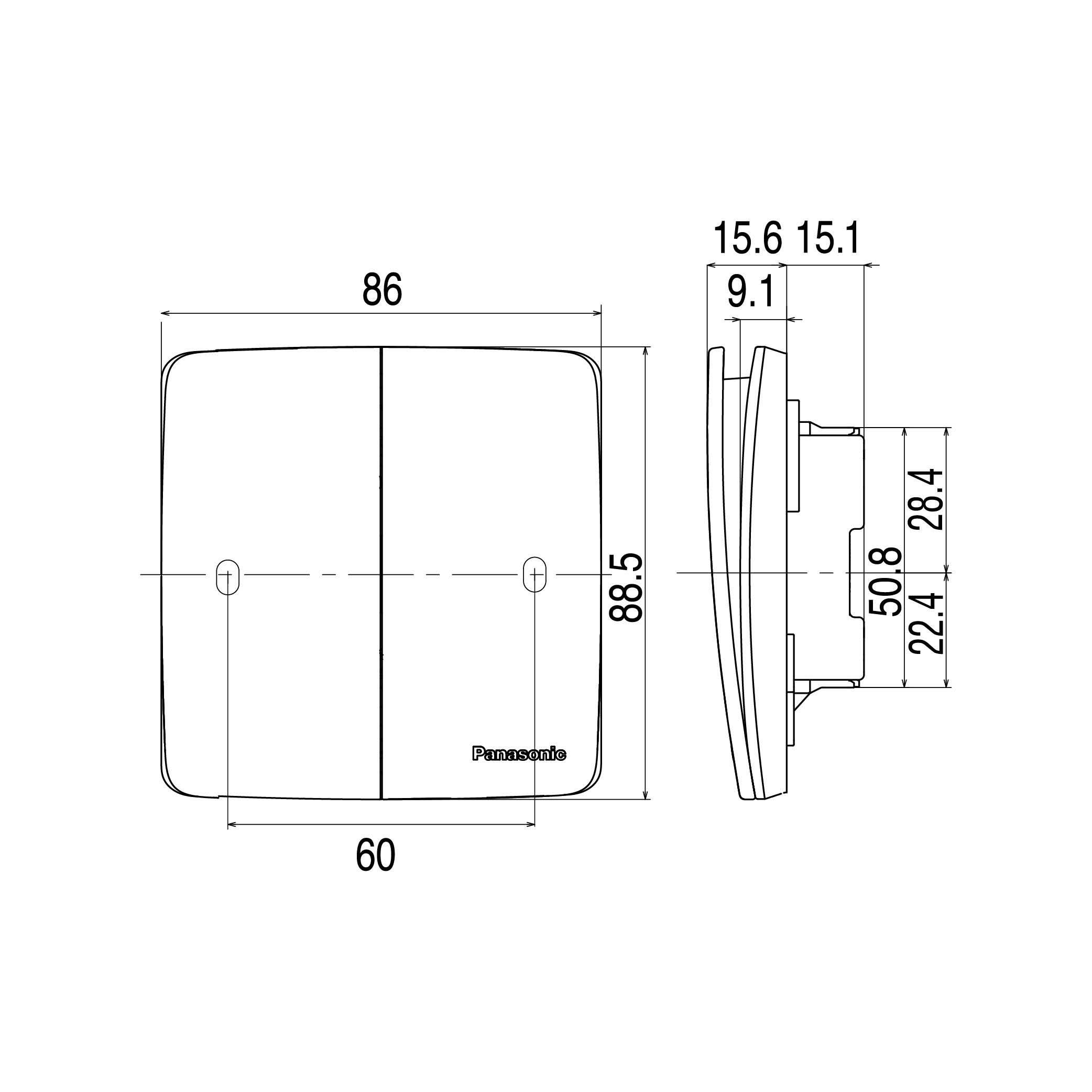 Công Tắc Panasonic WMT504MYZ-VN Minerva 2 Chiều_drawing