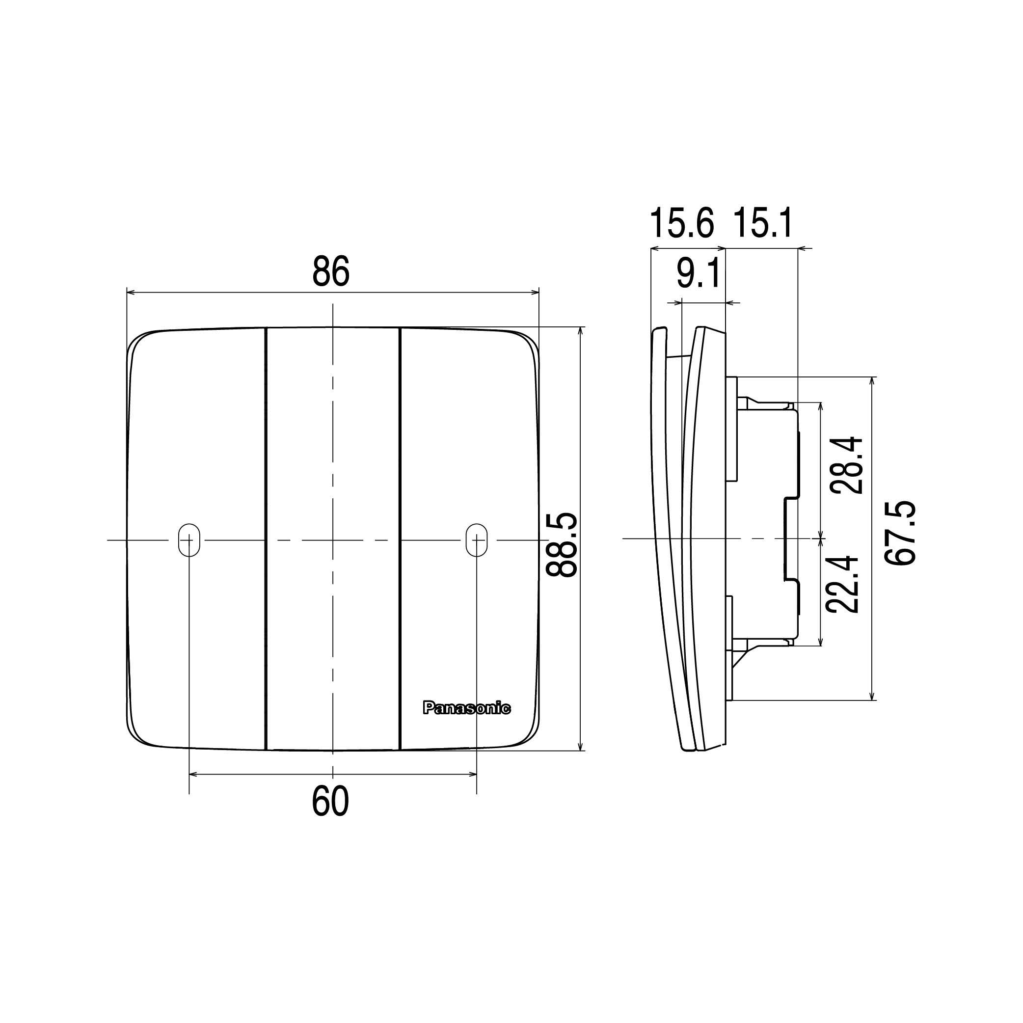 Công Tắc Panasonic WMT506MYZ-VN Minerva 2 Chiều_drawing