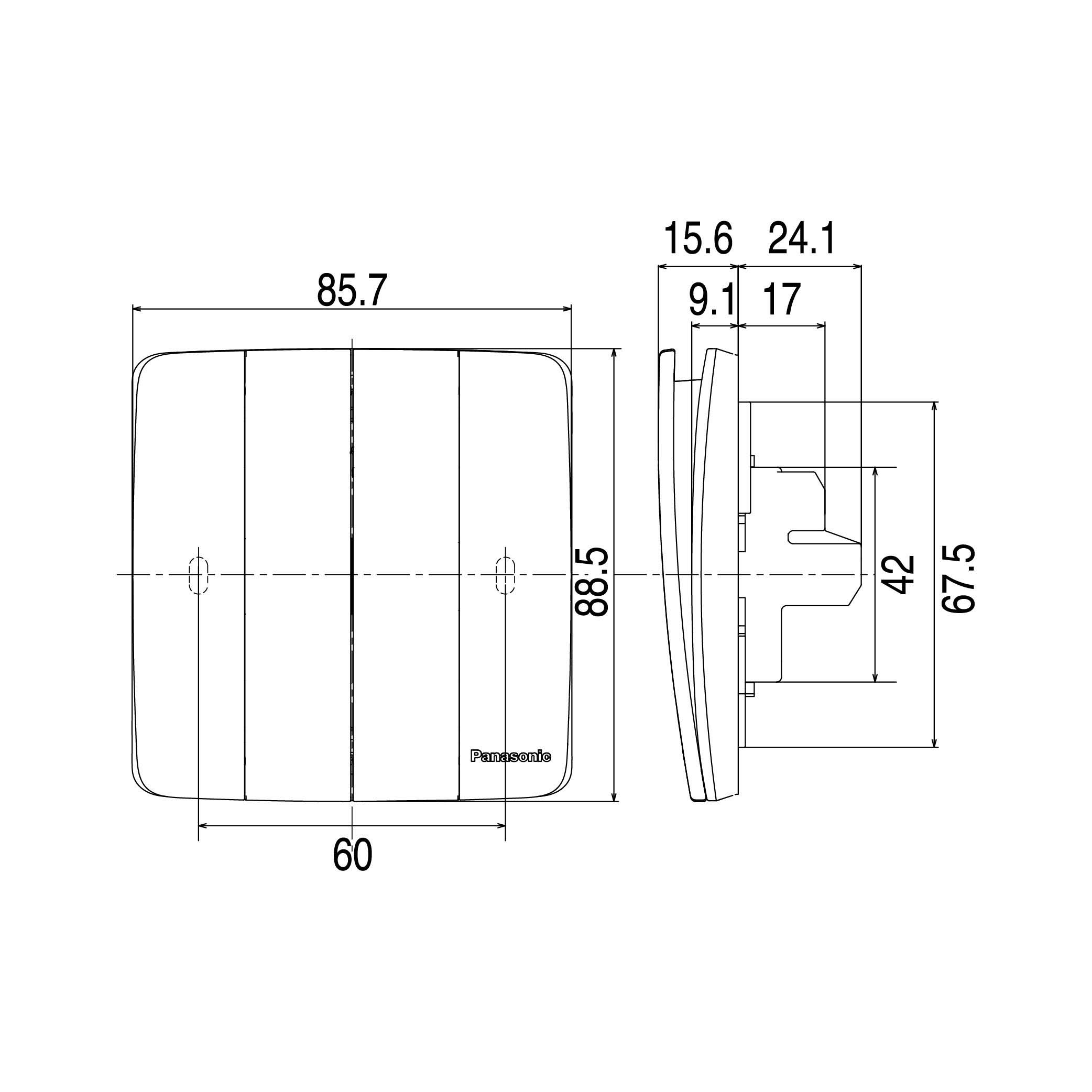 Công Tắc Panasonic WMT507MYZ-VN Minerva 1 Chiều_drawing