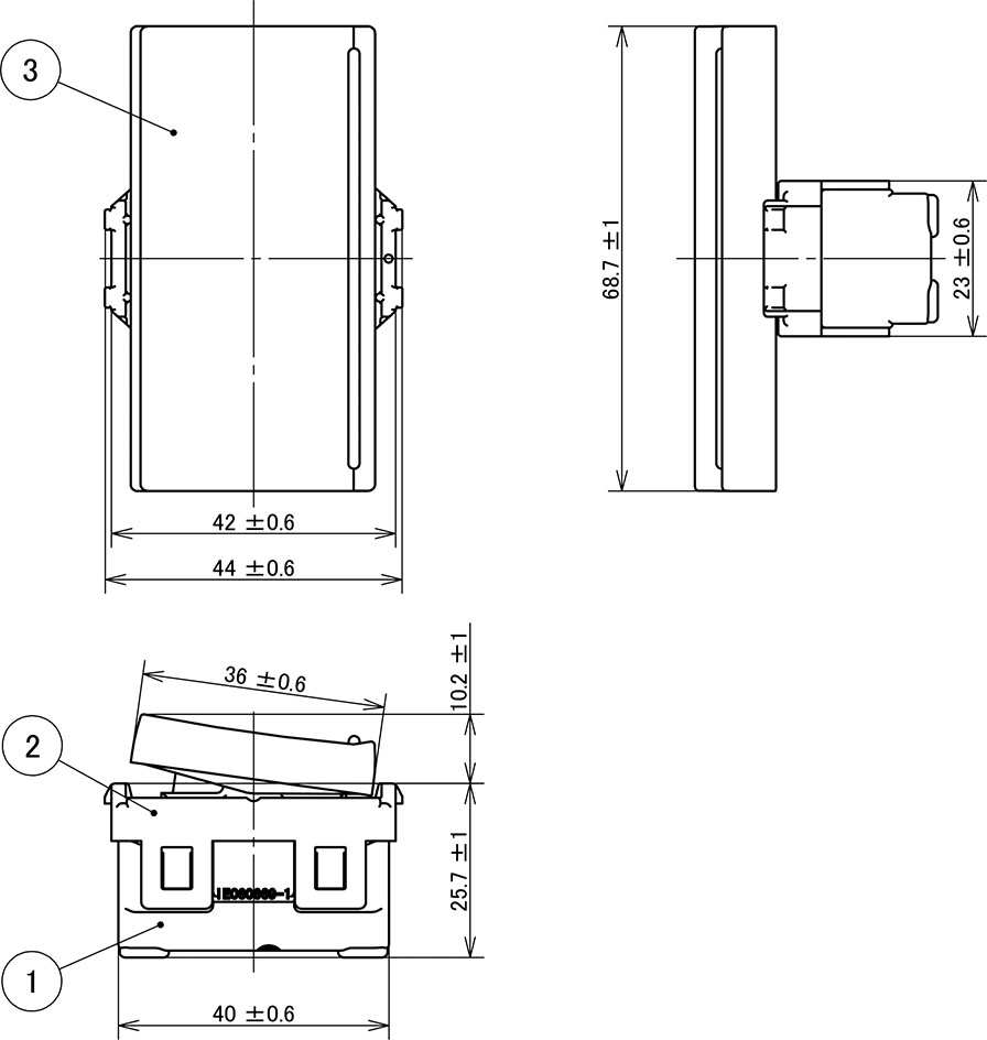 Công Tắc Panasonic WEVH5511-7K Dòng Halumie 1 Chiều_drawing