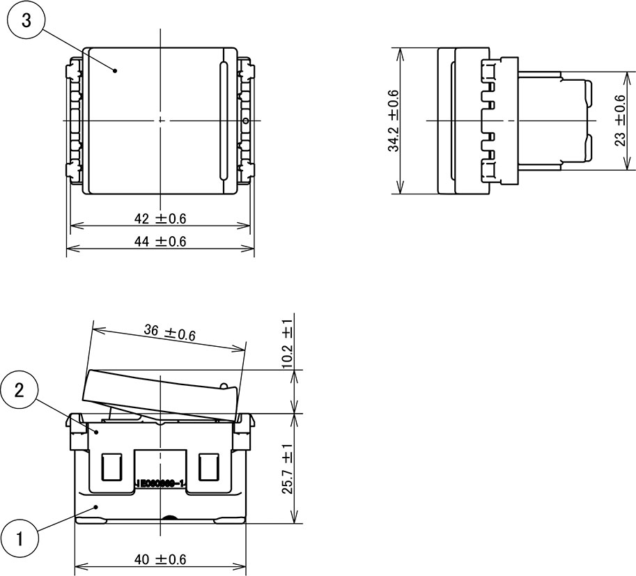 Công Tắc Panasonic WEVH5521K Dòng Halumie 1 Chiều_drawing